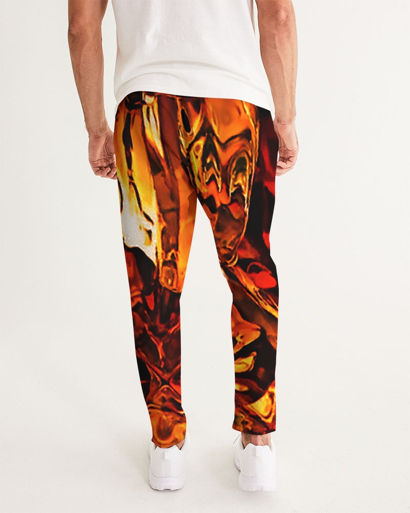 Men’s jogger pant with all over whiskey on ice print design.