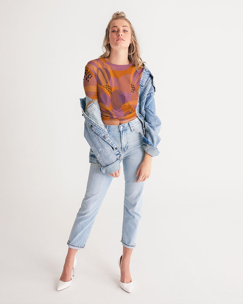 ASTER TWIST-FRONT CROPPED TEE