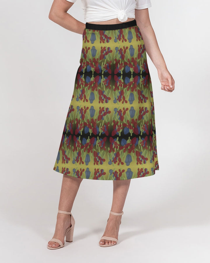 AISA A-LINE MIDI SKIRT