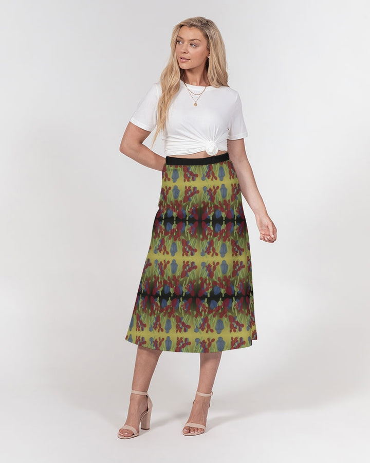 AISA A-LINE MIDI SKIRT