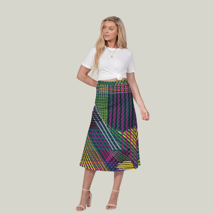 DELORES A-LINE MIDI SKIRT